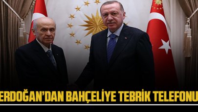 Cumhurbaşkanı Erdoğan'dan Bahçeli'ye tebrik telefonu