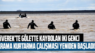 Siverek'te gölette kaybolan iki genci arama kurtarma çalışmaları yeniden başladı