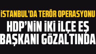 HDP Kağıthane ve Beşiktaş İlçe Eş Başkanları gözaltında