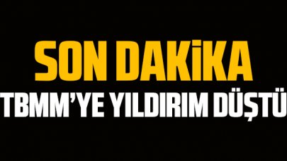 TBMM'ye yıldırım düştü!