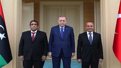 Cumhurbaşkanı Erdoğan Libya heyetini ağırlıyor