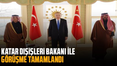 Cumhurbaşkanı Erdoğan Katar Dışişleri Bakanı'nı ağırladı