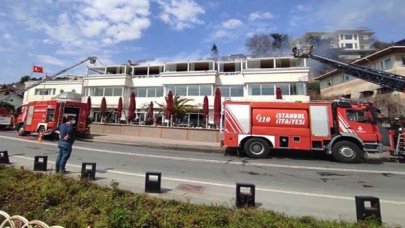 Baltalimanı'nda Polis Evi Şube Müdürlüğü'nde yangın!