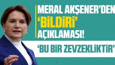 Meral Akşener'den 'Montrö bildirisi' açıklaması: 'Bu bir zevzekliktir'