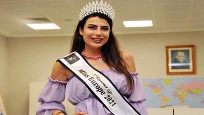 Miss Europe 2021 yarışmasında Türk manken Duygu Çakmak üçüncü oldu