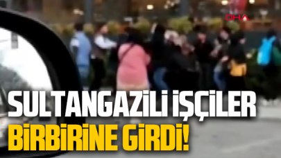 Sultangazili tekstil işçileri birbirine girdi!