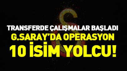 Galatasaray'da 10 oyuncu ile yollar ayrılıyor