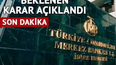 Merkez Bankası'nın faiz kararı açıklandı