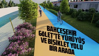 Bahçeşehir Gölet'te yürüyüş ve bisiklet yolu bir arada