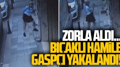 Kadıköy'ün korkulu rüyası hamile bıçaklı gaspçı yakalandı