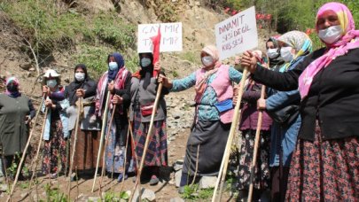 Rize'de valilik şirketin yanında!