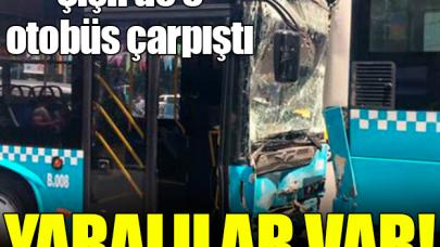 Şişli'de 3 otobüs çarpıştı: Yaralılar var