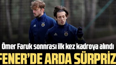 Fenerbahçe'de Arda Güler sürprizi