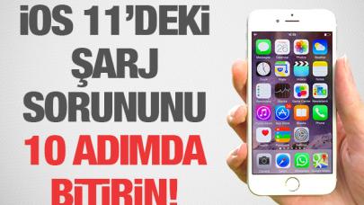 IOS11 Şarj Sorununu 10 adımda çözün!