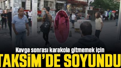 Taksim'de kavga eden Faslı kadın karakola gitmemek için soyundu