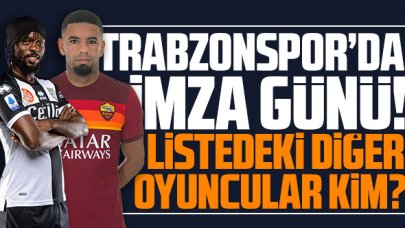 Trabzonspor'da imza günü! İki yıldız Trabzon'a geliyor... Listedeki diğer isimler kim?