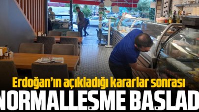 Normalleşme süreci başladı