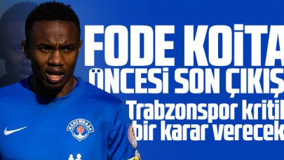 Trabzonspor'da Fode Koita öncesi son çıkış! Kritik bir karar verilecek...