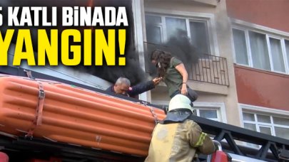 Beyoğlu'ndaki 5 katlı binada yangın