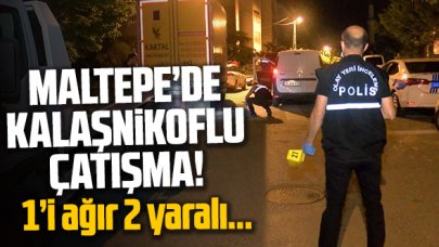 Maltepe'de kalaşnikoflu çatışma: 2 yaralı