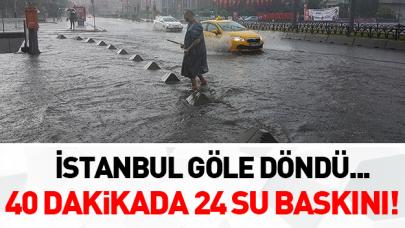 40 dakikada 24 su baskını