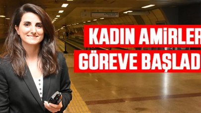 Kadın amirler göreve başladı