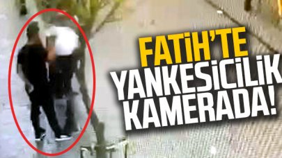 Fatih'te yankesicilik yapan şüpheli yakalandı! O anlar kamerada...