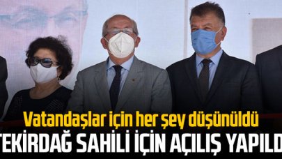 Tekirdağ sahil için açılış yapıldı