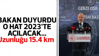 Gebze-Darıca metro hattı 2023 yılında hizmete girecek