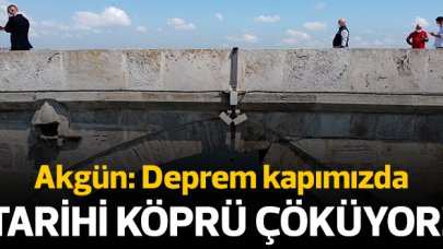 Büyükçekmece'deki tarihi köprü çöküyor!