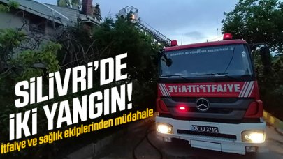 Silivri'de iki farklı yangın!