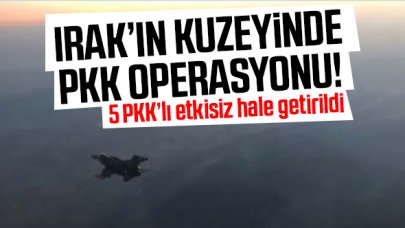 Irak'ın kuzeyine PKK operasyonu: 5 PKK'lı etkisiz hale getirildi