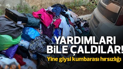 Ataşehir'de yardımları bile çaldılar! Yine giysi kumbarası hırsızlığı