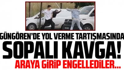 Güngören'deki yol kavgasında sopalar konuştu!