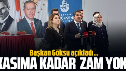 Mehmet Tevfik Göksu: Kasıma kadar suya zam yok