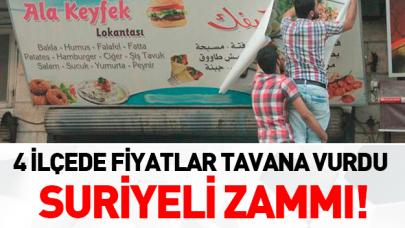 Suriyeli zammı!