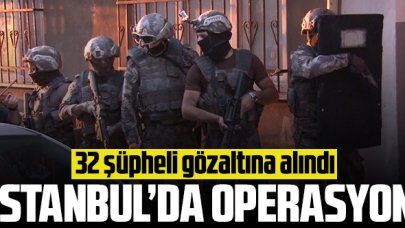 İstanbul'un 6 ilçesinde uyuşturucu operasyonu: 32 gözaltı