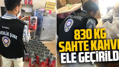 Emniyet'ten sahte kahve operasyonu: 830 kg ele geçirildi