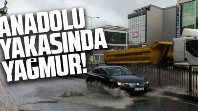 Anadolu yakasında yağmur