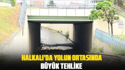 Şehrin ortasında büyük tehlike!