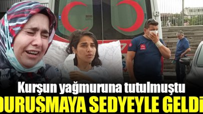 Kurşun yağmuruna tutulan Sabiha Mutlu duruşmaya sedye ile geldi