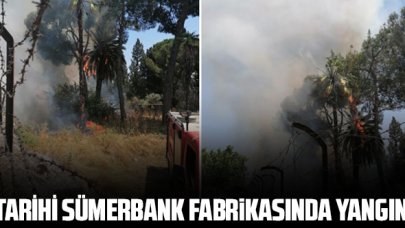 Tarihi Sümerbank fabrikasında yangın çıktı 