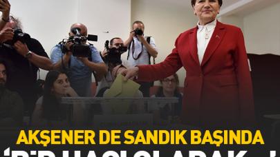 Akşener: En önemli kelime hür iradedir