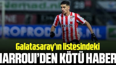 Galatasaray'ın listesindeki Abdou Harroui'den kötü haber!