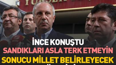 Muharrem İnce: Sonucu millet belirleyecek