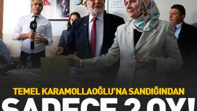 Karamollaoğlu'na 2 oy çıktı!