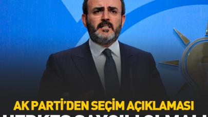 Ak Parti'den seçim açıklaması