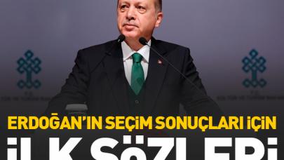 Erdoğan'dan seçim sonucu açıklaması