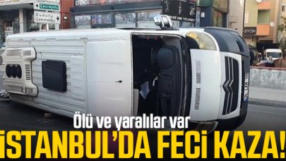 İstanbul'da servis aracı kaza yaptı!