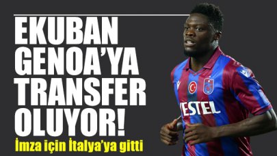 Caleb Ekuban Genoa'ya imza atmak için İtalya'ya gitti